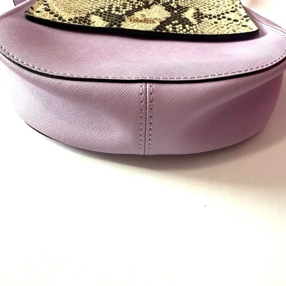 Kate Spade Purple and Cream Crossbody Bag with Snake Print Design - Picture 2 of 7